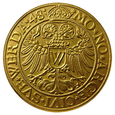 Schlacht am Schellenberg bei Donauwörth knapp 10g 986er Goldmedaille Rückseite Schlacht am Schellenberg bei Donauwörth knapp 10g 986er Goldmedaille Rückseite