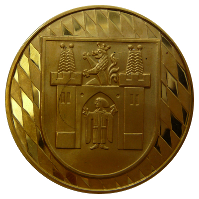 825 Jahre Stadt München Goldmedaille von 1983 Rückseite
