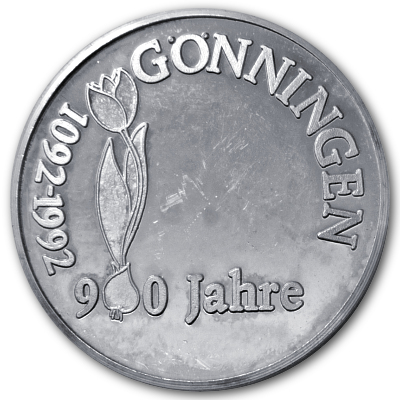 900Jahre Gönningen ca 24g 999er Silbermedaille Rückseite