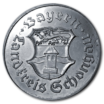 550 Jahre Landkreis Schongau 986er Silbermedaille mit 11g von 1972 Rückseite