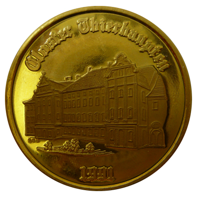 Kloster Thierhaupten Goldmedaille von 1991 Motivseite Kloster Thierhaupten Goldmedaille von 1991 Motivseite
