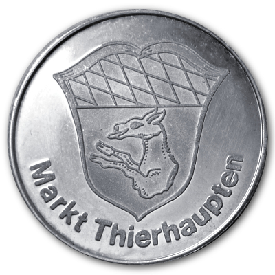Kloster Thierhaupten Silbermedaille aus 1000er Feinsilber mit ca 11g Rückseite Kloster Thierhaupten Silbermedaille aus 1000er Feinsilber mit ca 11g Rückseite