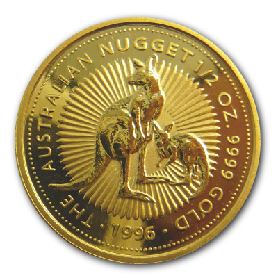 Australien Gold Känguru 1996 1/2 Oz Gold