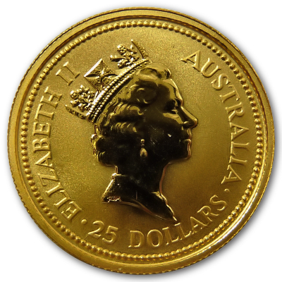Australien Gold Känguru 1990 1/4 Oz Gold