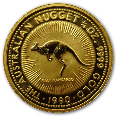 Australien Gold Känguru 1990 1/4 Oz Gold