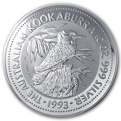 Australien 10 Oz Silber Kookaburra 1993 10 Oz Silber Vorderseite