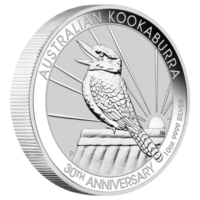 Australien 10 Oz Silber Kookaburra 2020 10 Oz Silber Vorderseite
