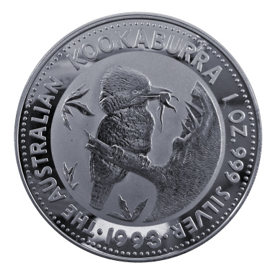 Australien 1 Oz Silber Kookaburra 1993 1 Oz Silber Vorderseite