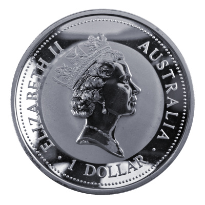 Australien 1 Oz Silber Kookaburra 1994 1 Oz Silber Rückseite