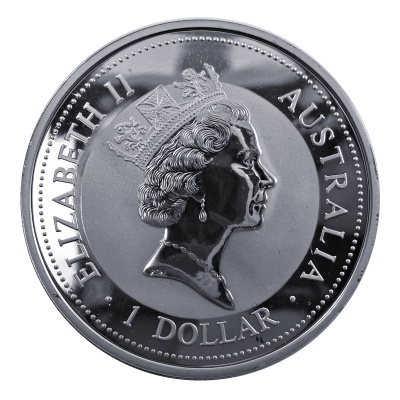 Australien 1 Oz Silber Kookaburra 1995 1 Oz Silber Rückseite