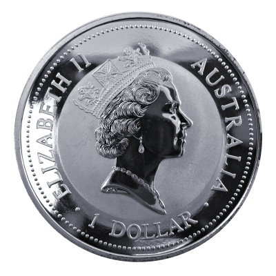Australien 1 Oz Silber Kookaburra 1996 1 Oz Silber Rückseite