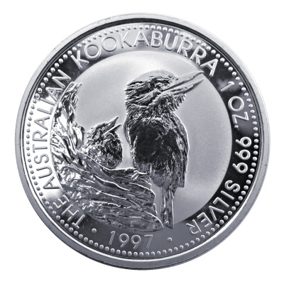 Australien 1 Oz Silber Kookaburra 1997 1 Oz Silber Vorderseite