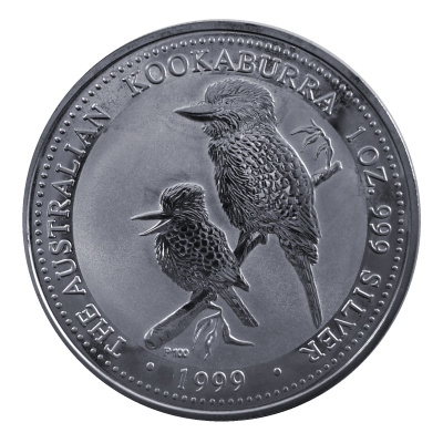 Australien 1 Oz Silber Kookaburra 1999 1 Oz Silber Vorderseite