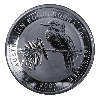 Australien 1 Oz Silber Kookaburra 2000 1 Oz Silber Vorderseite
