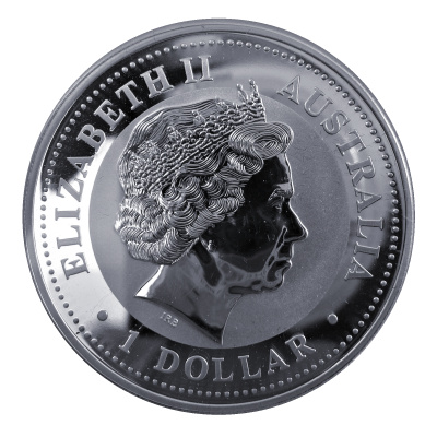 Australien 1 Oz Silber Kookaburra 2001 1 Oz Silber Rückseite