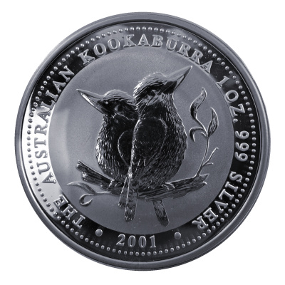 Australien 1 Oz Silber Kookaburra 2001 1 Oz Silber Vorderseite