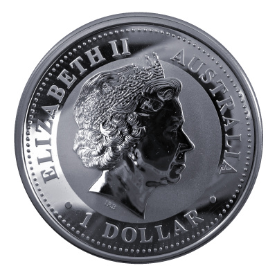 Australien 1 Oz Silber Kookaburra 2002 1 Oz Silber Rückseite