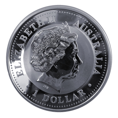 Australien 1 Oz Silber Kookaburra 2003 1 Oz Silber Rückseite