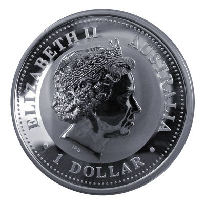 Australien 1 Oz Silber Kookaburra 2004 1 Oz Silber Rückseite