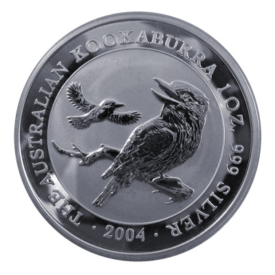 Australien 1 Oz Silber Kookaburra 2004 1 Oz Silber Vorderseite
