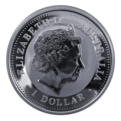 Australien 1 Oz Silber Kookaburra 2005 1 Oz Silber Rückseite