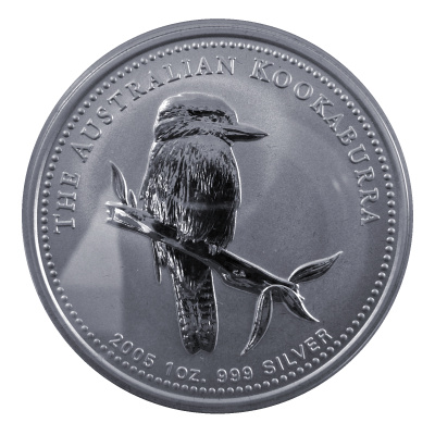 Australien 1 Oz Silber Kookaburra 2005 1 Oz Silber Vorderseite