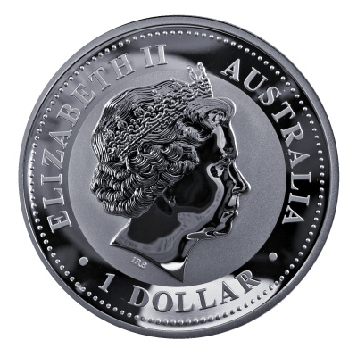 Australien 1 Oz Silber Kookaburra 2007 1 Oz Silber Rückseite
