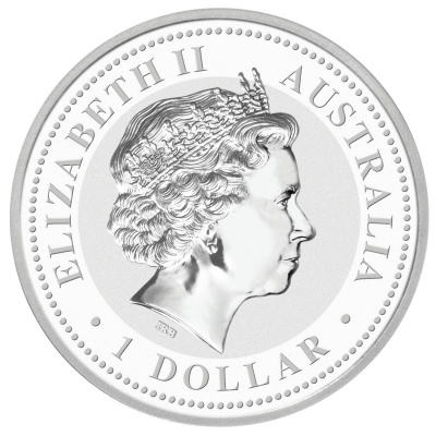 Australien 1 Oz Silber Kookaburra 2009 1 Oz Silber Rückseite