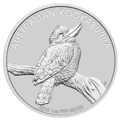 Australien 1 Oz Silber Kookaburra 2010 1 Oz Silber Vorderseite