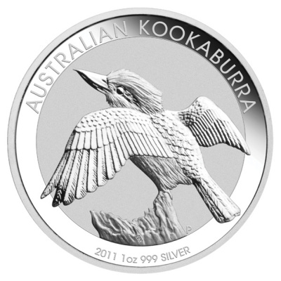 Australien 1 Oz Silber Kookaburra 2011 1 Oz Silber Vorderseite