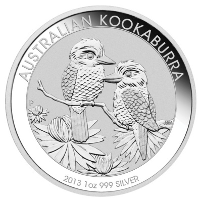 Australien 1 Oz Silber Kookaburra 2013 1 Oz Silber Vorderseite