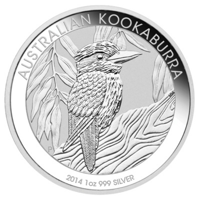 Australien 1 Oz Silber Kookaburra 2014 1 Oz Silber Vorderseite