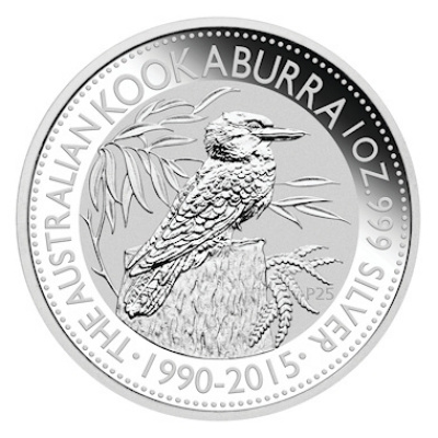 Australien 1 Oz Silber Kookaburra 2015 1 Oz Silber Vorderseite