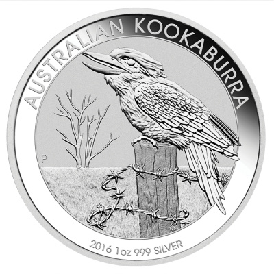Australien 1 Oz Silber Kookaburra 2016 1 Oz Silber Vorderseite