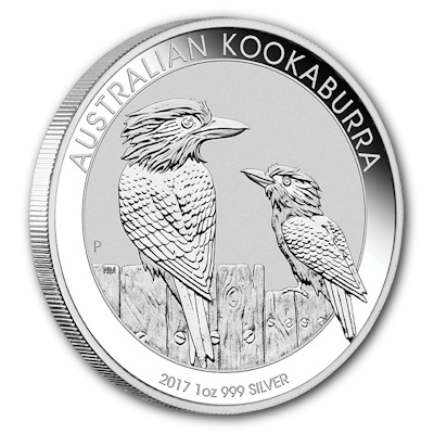 Australien 1 Oz Silber Kookaburra 2017 1 Oz Silber Vorderseite