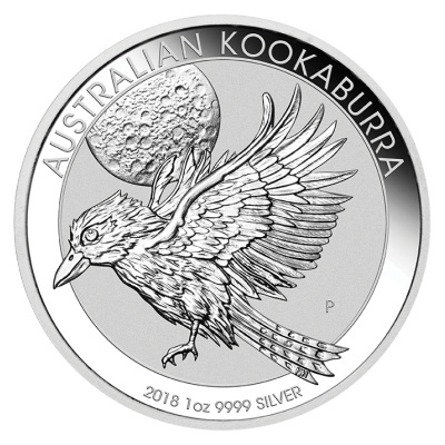 Australien 1 Oz Silber Kookaburra 2018 1 Oz Silber Vorderseite