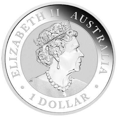Australien 1 Oz Silber Kookaburra 2019 1 Oz Silber Rückseite