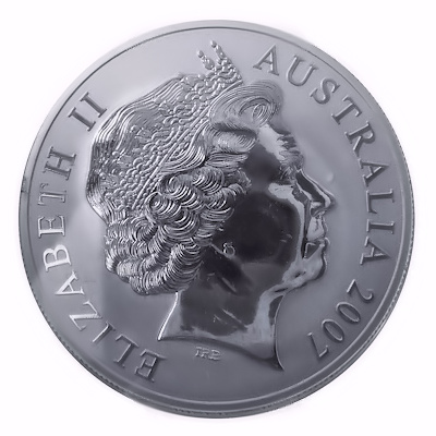 Australien 1 Oz Silber Känguru (RAM) 2007 1 Oz Silber Rückseite
