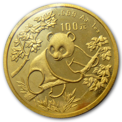 China 1 Oz Goldpanda 1992 1 Oz Gold Vorderseite