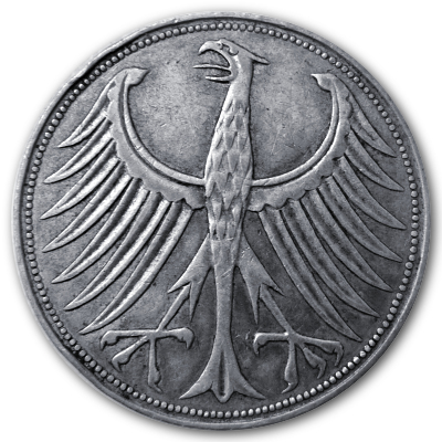 Deutschland 5 DM 1963 7,00g Silber D Rückseite