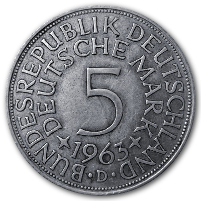 Deutschland 5 DM 1963 7,00g Silber D Vorderseite