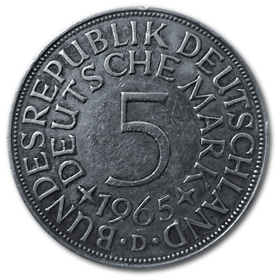 Deutschland 5 DM 1965 7,00g Silber D Vorderseite
