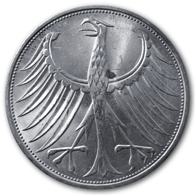 Deutschland 5 DM 1971 7,00g Silber D Rückseite