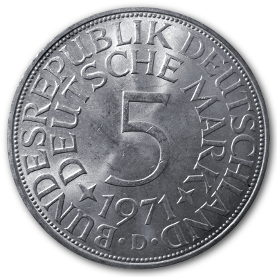 Deutschland 5 DM 1971 7,00g Silber D Vorderseite