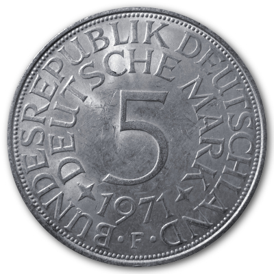 Deutschland 5 DM 1971 7,00g Silber F Vorderseite