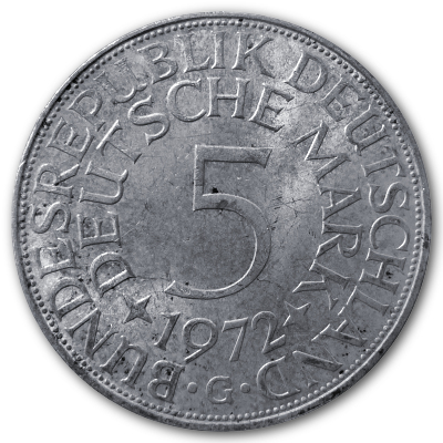 Deutschland 5 DM 1972 7,00g Silber G Vorderseite