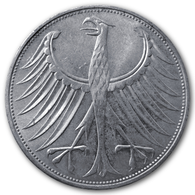 Deutschland 5 DM 1973 7,00g Silber D Rückseite