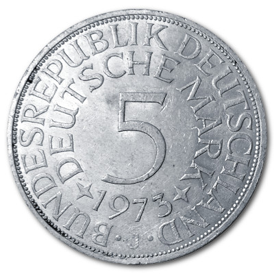 Deutschland 5 DM 1973 7,00g Silber J Vorderseite