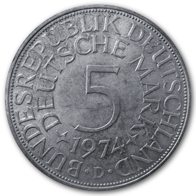 Deutschland 5 DM 1974 7,00g Silber D Vorderseite