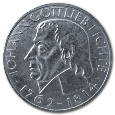 Deutschland 5 DM Gedenkmünzen 1964 7,00g Silber Johann Gottlieb Fichte Vorderseite